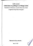 Littérature et politique en Afrique noire