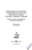 Littératures d'aujourd'hui