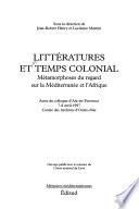 Littératures et temps colonial