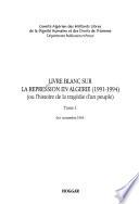 Livre blanc sur la répression en Algérie, 1991-1994