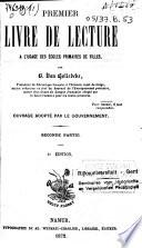 Livre de lecture, à l'usage des écoles primaires de filles