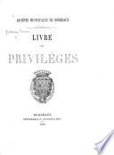 Livre des priviléges