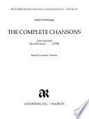 Livre second des chansons . . . (1590)
