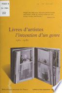 Livres d'artistes : L'Invention d'un genre (1960-1980)