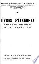 Livres d'étrennes et publications periodiques pour l'année