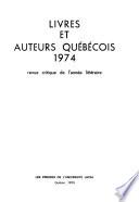 Livres et auteurs québecois
