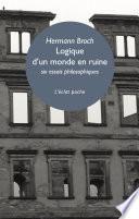 Logique d'un monde en ruine
