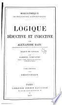 Logique déductive et inductive par Alexandre Bain ...