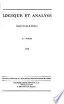 Logique et analyse