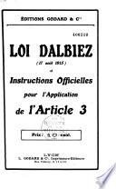 Loi Dalbiez (17 août 1915)