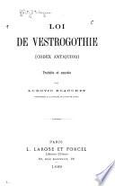 Loi de Vestrogothie (Codex antiquior)