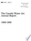 Loi Sur Les Ressources en Eau Du Canada: Rapport Annuel
