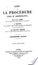 Lois de la procédure civile et administrative