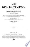 Lois des batimens, ou Le nouveau Desgodets