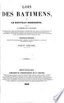 Lois des bâtiments, ou: Le nouveau Desgodets