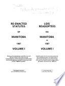Lois Réadoptées Du Manitoba de ...