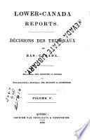 Lower-Canada Reports
