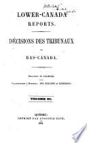 Lower Canada Reports