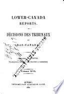 Lower Canada Reports