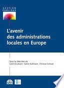 L’avenir des administrations locales en Europe