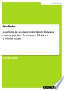 L’écriture de soi dans la littérature française contemporaine : le roman « Falaises » d’Olivier Adam