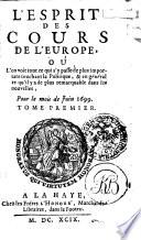 LʻESPRIT DES COURS DE LʻEUROPE