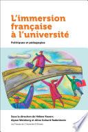L’immersion française à l'université