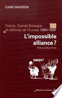 L’impossible alliance ?