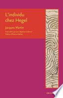 L’individu chez Hegel