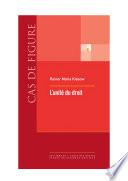 L’unité du droit
