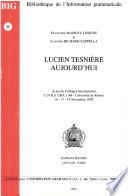 Lucien Tesnière aujourd'hui