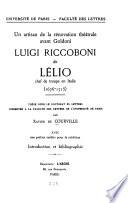 Luigi Riccoboni dit Lélio