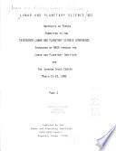 Lunar and Planetary Science