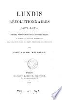 Lundis révolutionnaires, 1871-1874