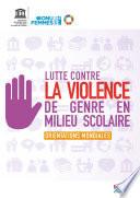 Lutte contre la violence de genre en milieu scolaire