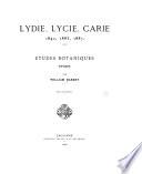 Lydie, Lycie, Carie, 1842, 1883, 1887