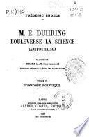 M.E. Duhring bouleverse la science