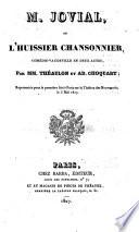 M. Jovial, ou, L'huissier chansonnier