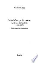 Ma chère petite sœur