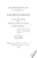 Ma profession de foi sur l'apparition de N.-D. de la Salette ou réponse aux attaques dirigées contre la croyance des témoins