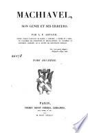 Machiavel, son génie et ses erreurs