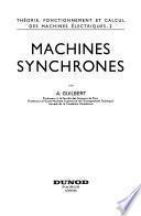 Machines synchrones ...