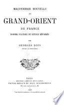 Maçonnerie nouvelle du Grand-Orient de France