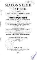 Maçonnerie pratique
