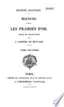 Maçoudi. Les Prairies d'or