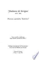 Madame de Sévigné, 1626-1696