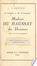 Madame du Haussay des Demaines, la confidente de Mme de Pompadour