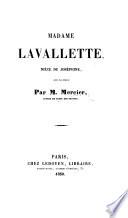 Madame Lavallette, nièce de Joséphine. Avec facsimile