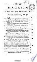 Magasin de livres de rencontre, rue St.-Dominique, n° 75