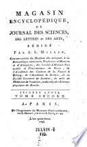 Magasin encyclopédique, ou journal des sciences, des lettres et des arts